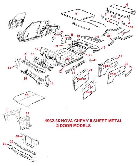 62 65 sheet metal parts